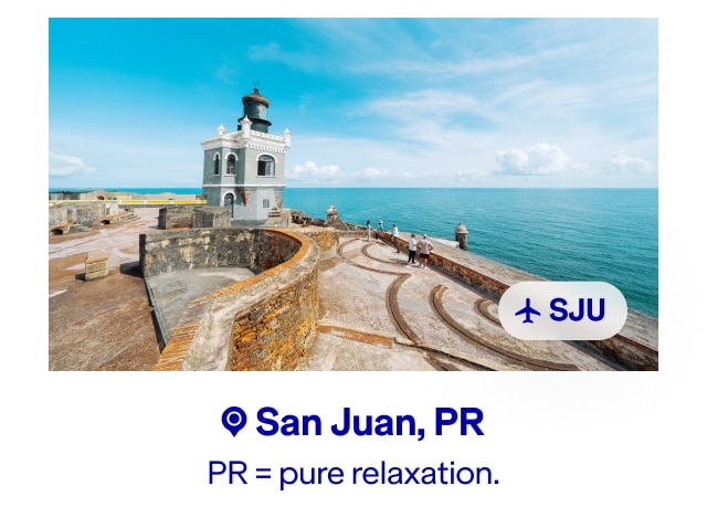 San Juan, PR. PR = pure relaxation. Click here to learn more.