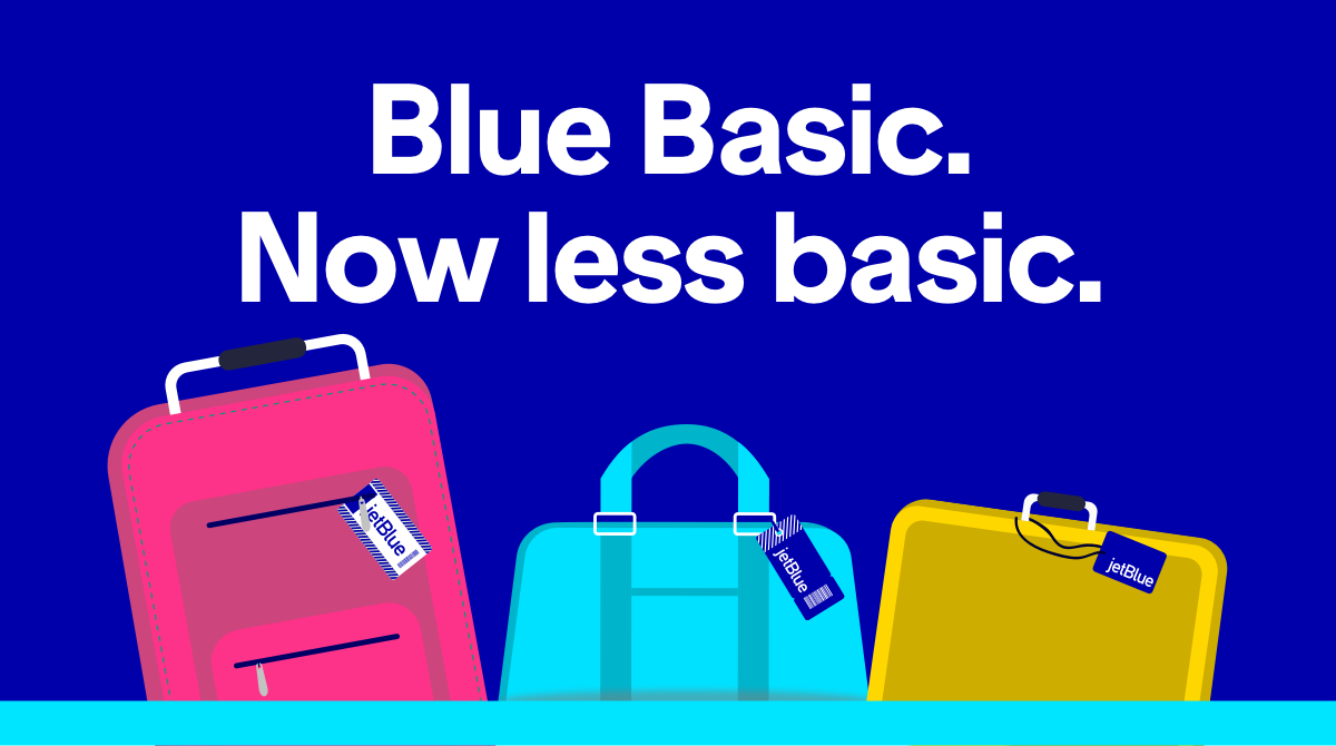 It s here Blue Basic now includes a carry on. JetBlue